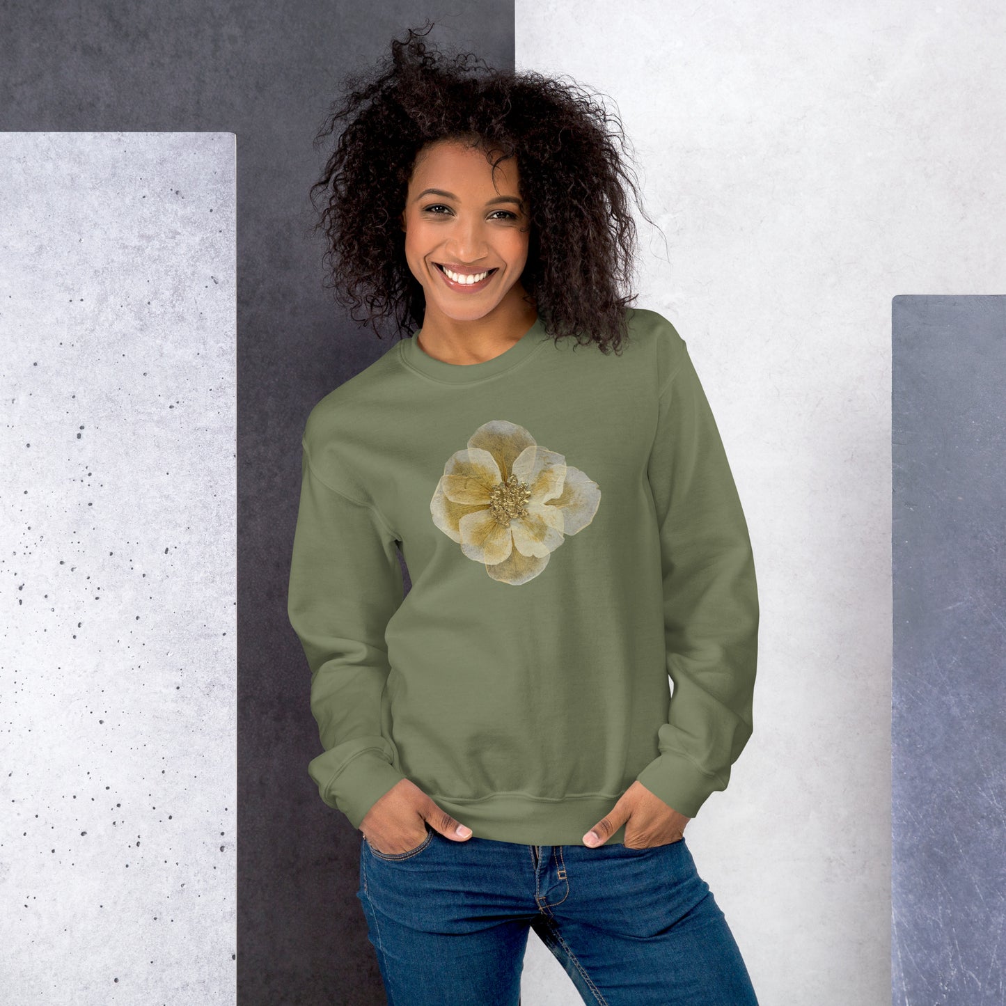Embrace Artistic Expression with Comfort: Eco-Friendly Unisex Art Crewneck Sweatshirt
