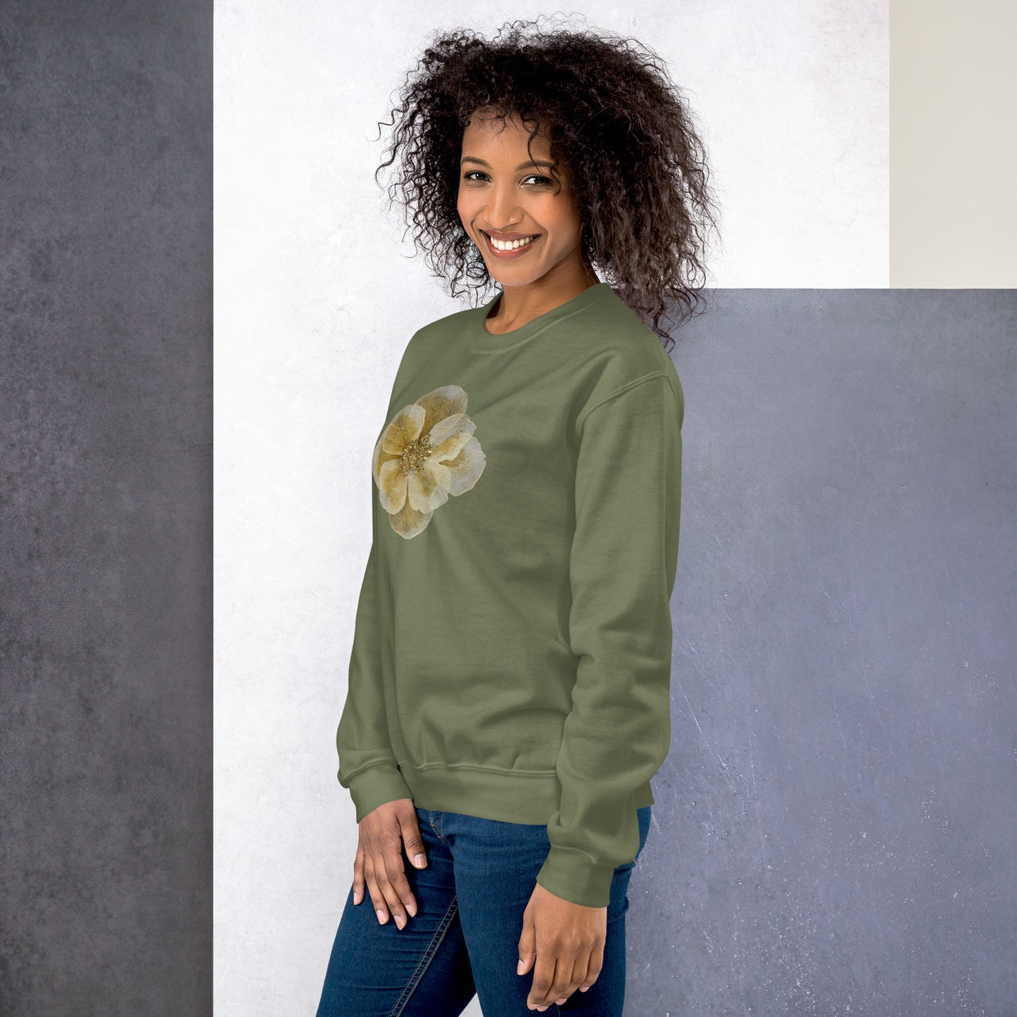 Embrace Artistic Expression with Comfort: Eco-Friendly Unisex Art Crewneck Sweatshirt