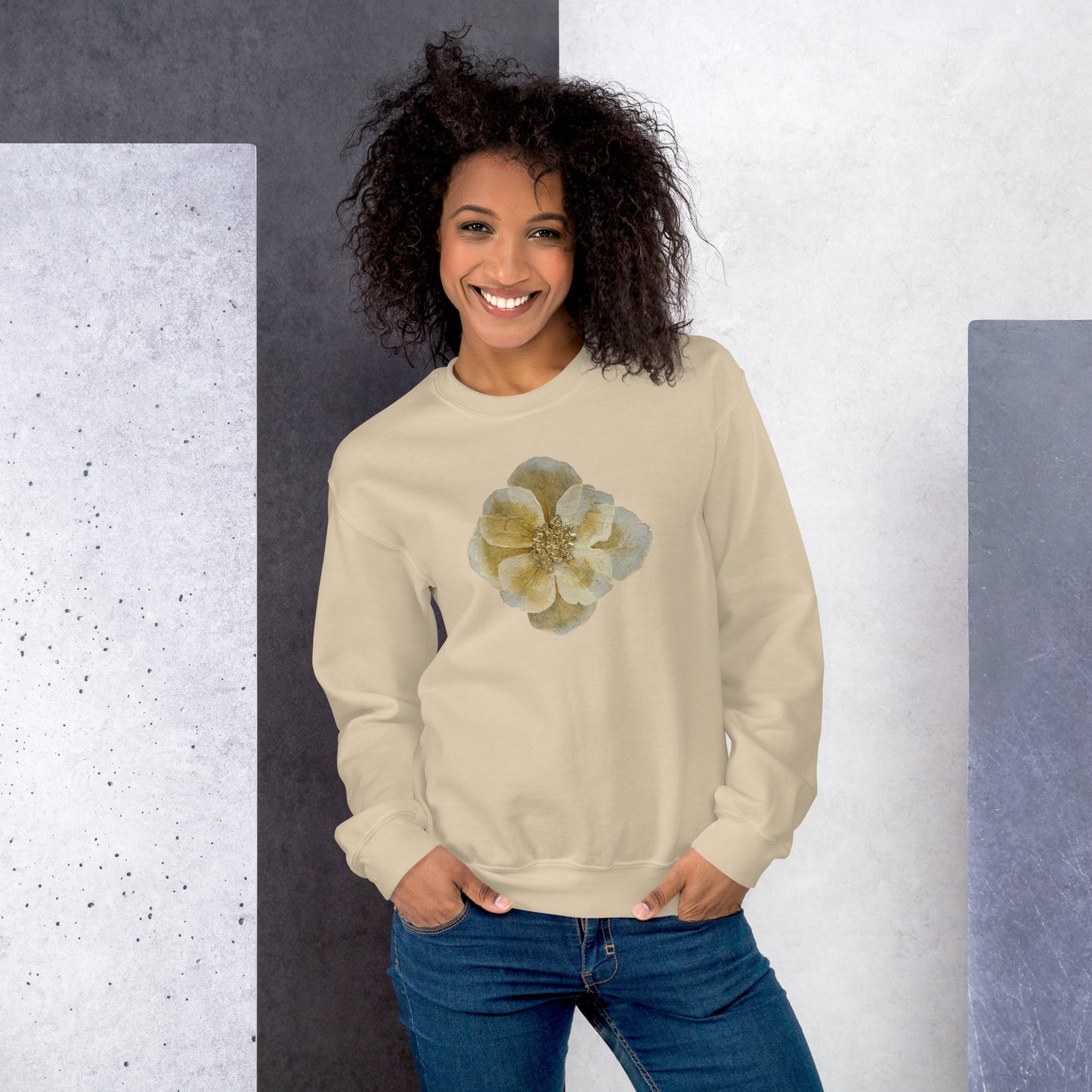 Embrace Artistic Expression with Comfort: Eco-Friendly Unisex Art Crewneck Sweatshirt