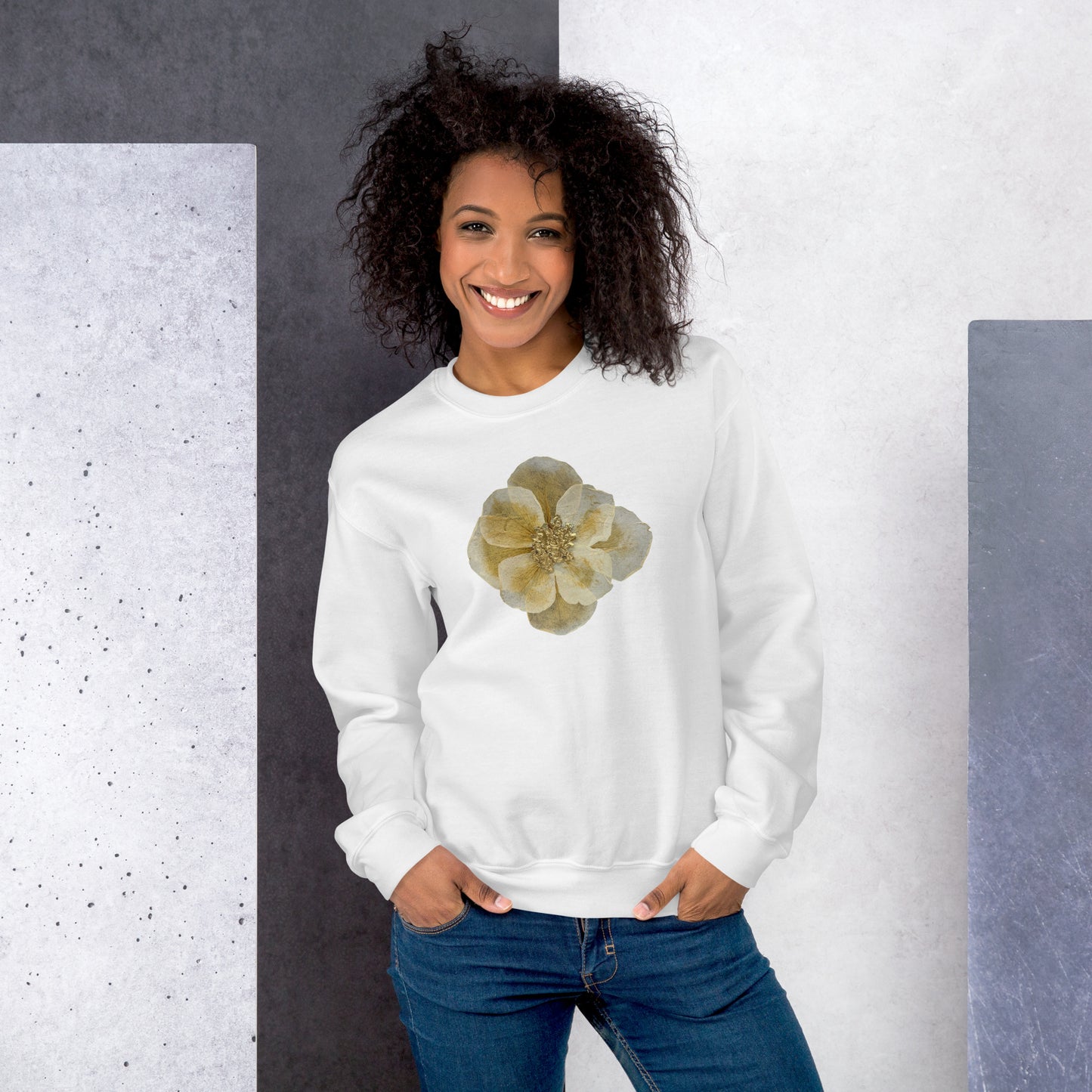Embrace Artistic Expression with Comfort: Eco-Friendly Unisex Art Crewneck Sweatshirt