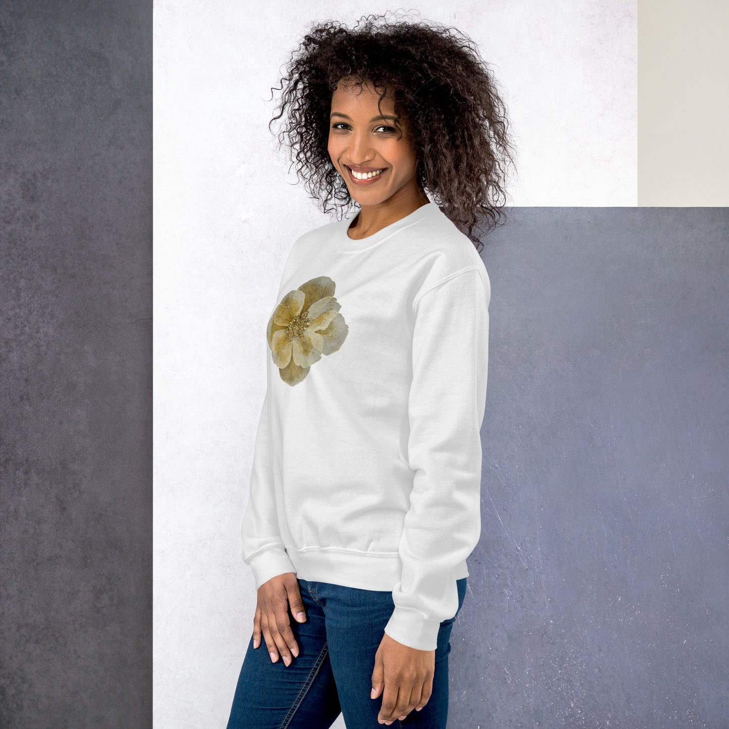 Embrace Artistic Expression with Comfort: Eco-Friendly Unisex Art Crewneck Sweatshirt